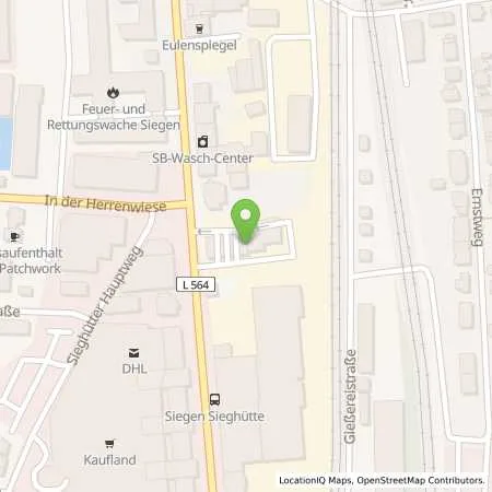 Standortübersicht der Tankstelle Esso Tankstelle in 57076 SIEGEN