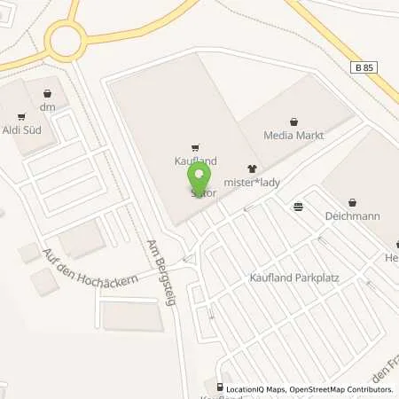 Standortübersicht der Tankstelle SB-Markttankstelle Amberg Am Bergsteig in 92224 Amberg