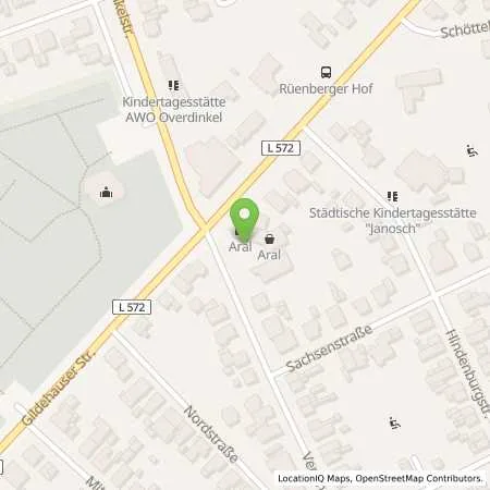 Standortübersicht der Tankstelle Aral Tankstelle in 48599 Gronau