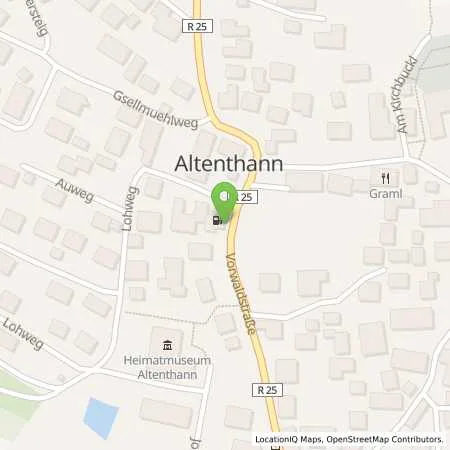 Standortübersicht der Tankstelle AVIA Tankstelle in 93177 Altenthann