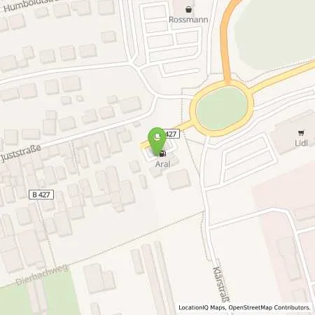 Standortübersicht der Tankstelle Aral Tankstelle in 76870 Kandel