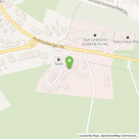 Standortübersicht der Tankstelle Shell Clausthal-Zellerfeld Andreasberger Str. 10 A in 38678 Clausthal-Zellerfeld