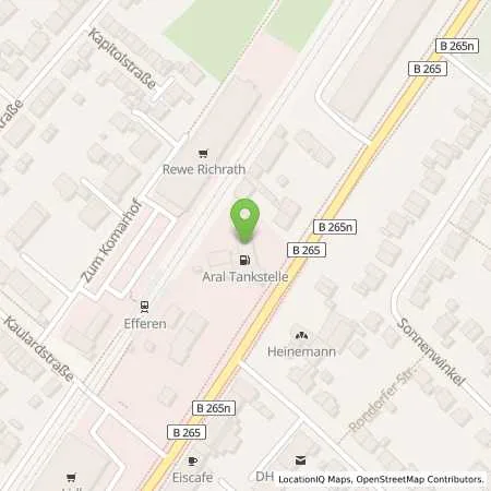 Standortübersicht der Tankstelle Aral Tankstelle in 50354 Hürth
