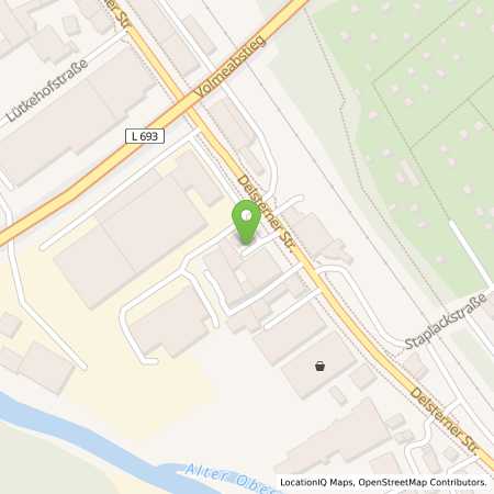 Standortübersicht der Benzin-Super-Diesel Tankstelle: BV-Hagen in 58091, Hagen