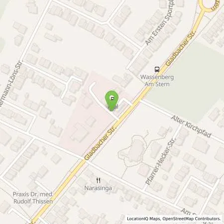 Standortübersicht der Tankstelle Aral Tankstelle in 41849 Wassenberg