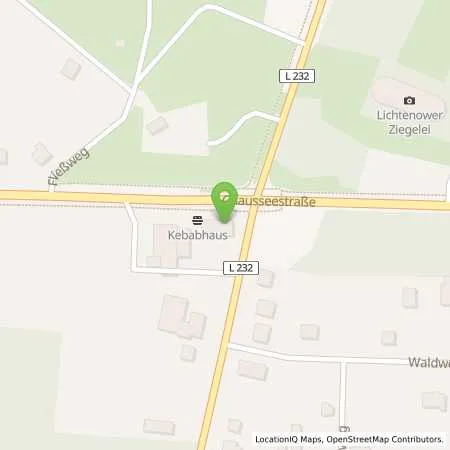 Standortübersicht der Tankstelle Sprint Lichtenow Chausseestrasse in 15345 Lichtenow