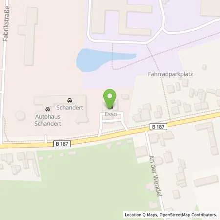 Standortübersicht der Tankstelle Esso Tankstelle in 06886 LUTHERSTADT WITTENBERG