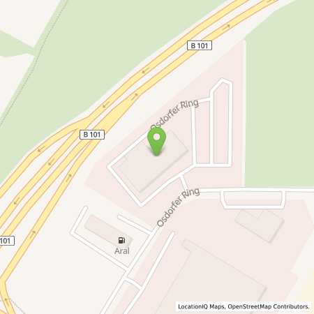 Standortübersicht der Benzin-Super-Diesel Tankstelle: Aral Tankstelle in 14979, Großbeeren
