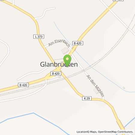 Standortübersicht der Benzin-Super-Diesel Tankstelle: Preis in 66887, Glanbrücken