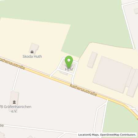 Standortübersicht der Benzin-Super-Diesel Tankstelle: Gräfenhainichen, Rathenaustr. 35 in 06773, Gräfenhainichen