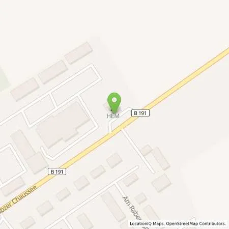 Standortübersicht der Tankstelle Parchim, Lübzer Chaussee 6a in 19370 Parchim