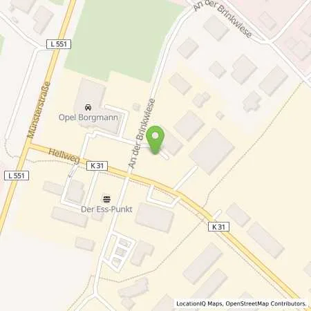 Standortübersicht der Tankstelle Haltern am See, Hellweg 277 in 45721 Haltern Am See