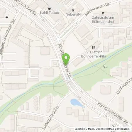 Standortübersicht der Tankstelle Bft Bielefeld Kurt Schumacher Straße 30 in 33615 Bielefeld