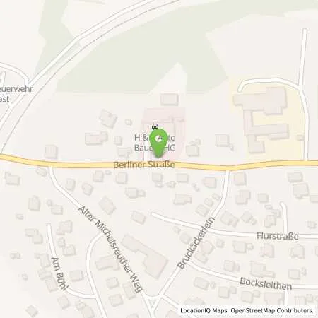 Standortübersicht der Tankstelle AVIA Tankstelle in 95367 Trebgast