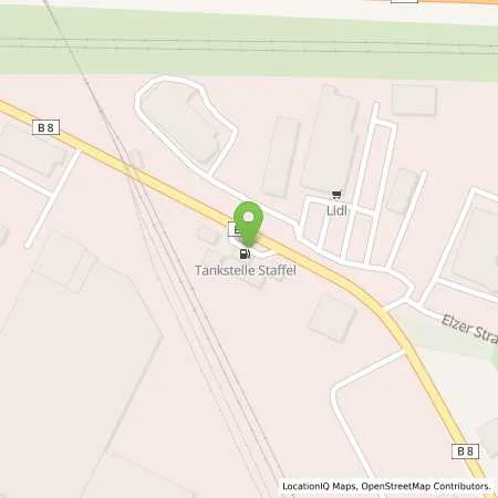 Standortübersicht der Tankstelle gelöscht in 00000 gelöscht