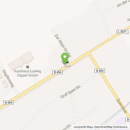 Standortübersicht der Benzin-Super-Diesel Tankstelle: Aral Tankstelle in 35279, Neustadt