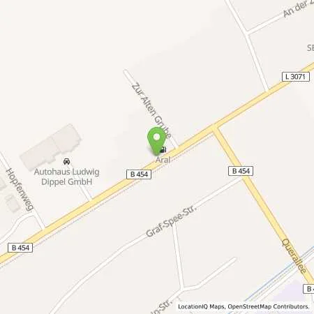 Standortübersicht der Tankstelle Aral Tankstelle in 35279 Neustadt