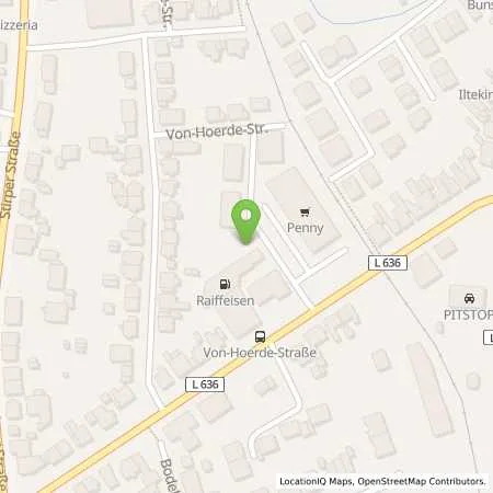 Standortübersicht der Tankstelle Raiffeisen Westfalen Mitte eG in 59556 Lippstadt