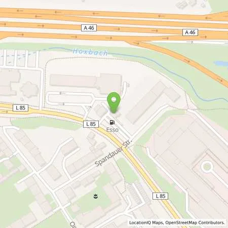 Standortübersicht der Tankstelle Esso Tankstelle in 40599 DUESSELDORF