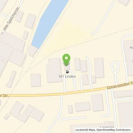 Standortübersicht der Tankstelle M1 Linden in 30453 Hannover (Linden)