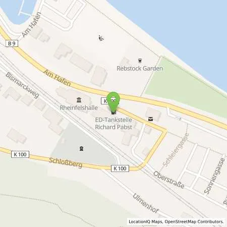 Standortübersicht der Tankstelle Richard Pabst in 56329 St. Goar