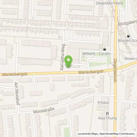 Standortübersicht der Tankstelle Shell Nuernberg Marienbergstr. 10 in 90411 Nuernberg