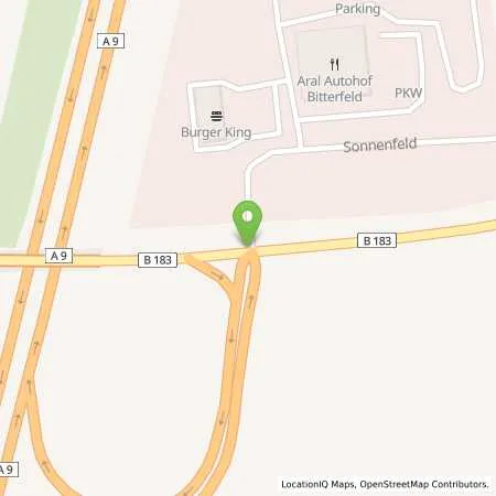 Standortübersicht der Tankstelle Aral Tankstelle in 06766 Bitterfeld