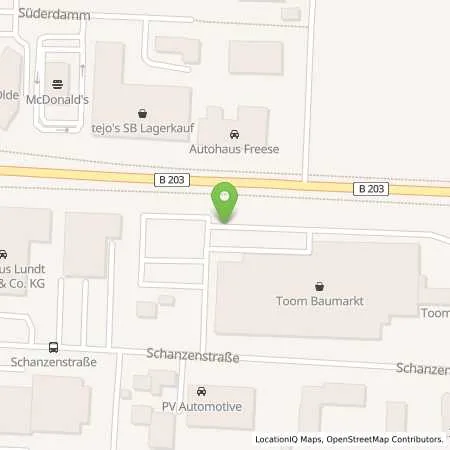 Standortübersicht der Tankstelle team Tankautomat Heide in 25746 Heide