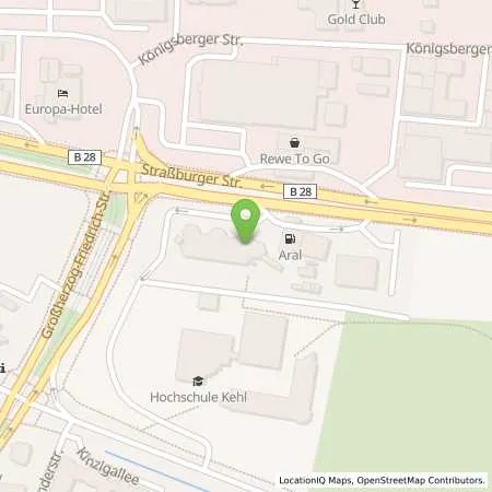 Standortübersicht der Tankstelle Aral Tankstelle in 77694 Kehl