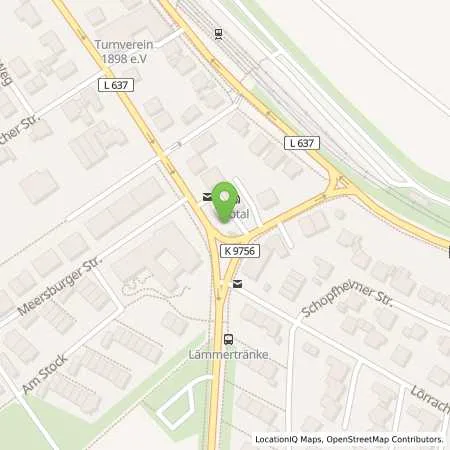 Standortübersicht der Tankstelle TotalEnergies Mannheim in 68239 Mannheim