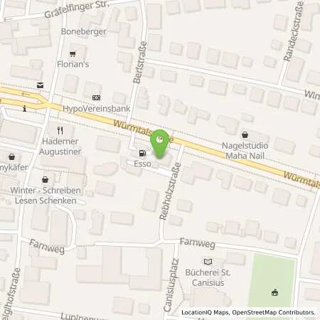 Standortübersicht der Tankstelle Esso Tankstelle in 81375 MUENCHEN