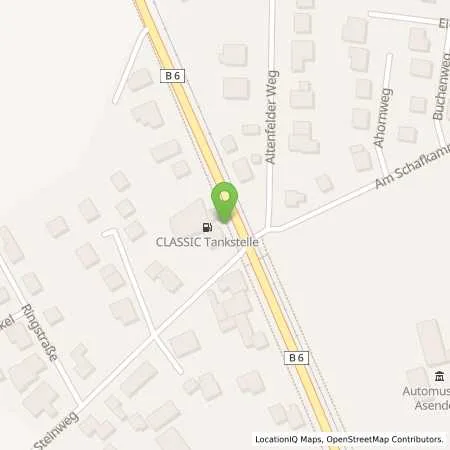 Standortübersicht der Tankstelle Asendorf in 27330 Asendorf