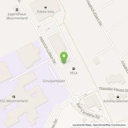 Standortübersicht der Tankstelle Hermann Lachmund GmbH in 26802 Moormerland