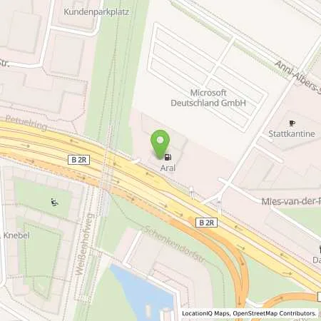 Standortübersicht der Tankstelle Aral Tankstelle in 80807 München