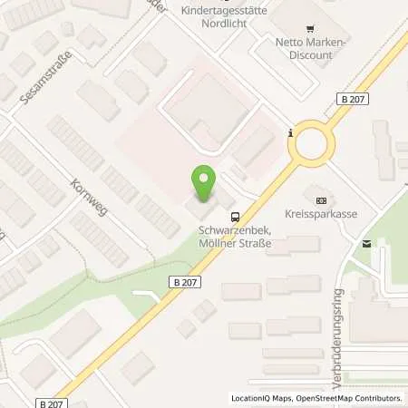 Standortübersicht der Tankstelle Aral Tankstelle in 21493 Schwarzenbek