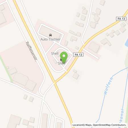 Standortübersicht der Benzin-Super-Diesel Tankstelle: Shell Ortenburg Griesbacher Str. 52 in 94496, Ortenburg