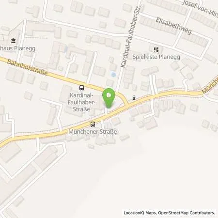 Standortübersicht der Tankstelle PLANEGG - BAHNHOFSTR 1 in 82152 Planegg