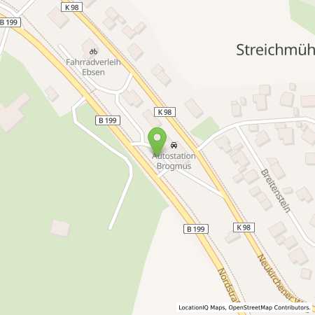 Standortübersicht der Benzin-Super-Diesel Tankstelle: bft-willer Station 158 in 24989, Streichmühle