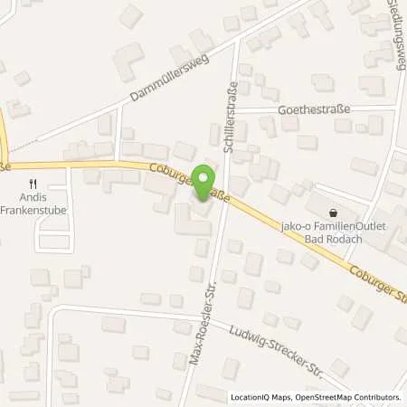 Standortübersicht der Tankstelle TotalEnergies Bad Rodach in 96476 Bad Rodach