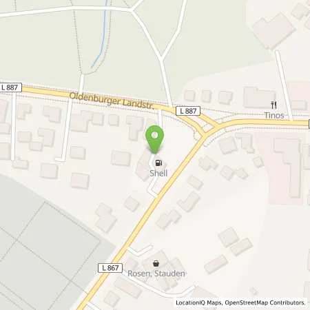 Standortübersicht der Tankstelle Shell Delmenhorst Oldenburger Landstr. 1 in 27753 Delmenhorst