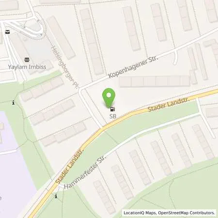 Standortübersicht der Tankstelle Sb Bremen Helsingborger Str. 46 in 28719 Bremen