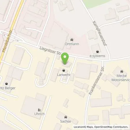 Standortübersicht der Tankstelle Lanwehr Tankst. u. Waschanl. Betriebs- GmbH&Co.KG in 58454 Witten
