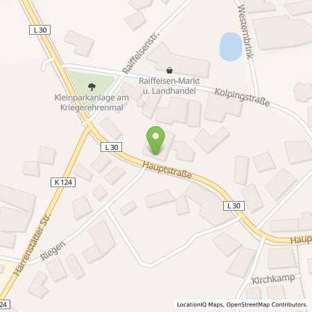 Standortübersicht der Benzin-Super-Diesel Tankstelle: AVIA Tankstelle in 26901, Lorup