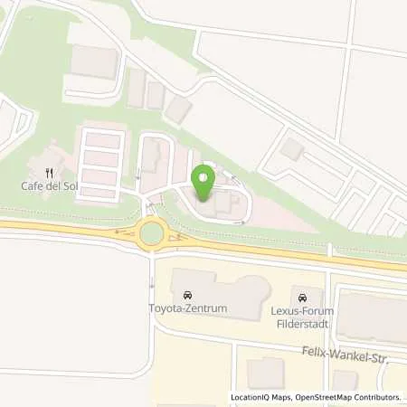 Standortübersicht der Tankstelle Shell Filderstadt Echterdinger Str. 100 in 70794 Filderstadt