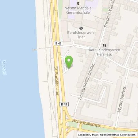 Standortübersicht der Tankstelle Shell Trier St. Barbaraufer 42 in 54290 Trier