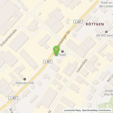 Standortübersicht der Tankstelle Shell Velbert Langenberger Str. 164 in 42551 Velbert