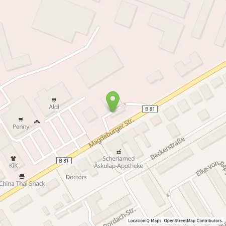 Standortübersicht der Tankstelle TotalEnergies Halberstadt in 38820 Halberstadt