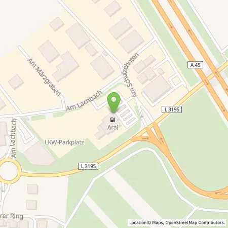 Standortübersicht der Tankstelle Aral Tankstelle in 63546 Hammersbach
