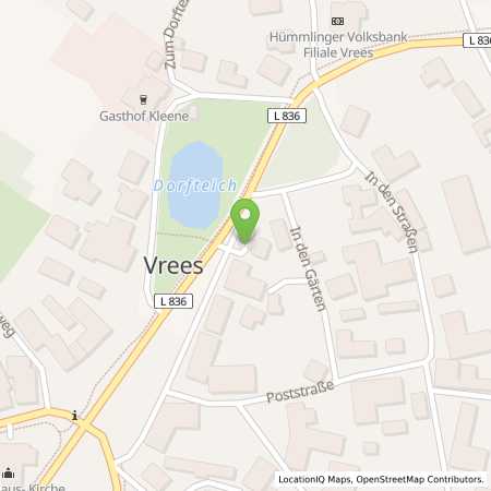 Standortübersicht der Benzin-Super-Diesel Tankstelle: AVIA Tankstelle in 49757, Vrees