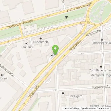 Standortübersicht der Tankstelle TotalEnergies Heidelberg in 69115 Heidelberg